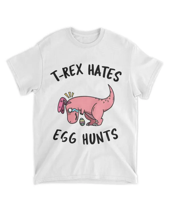 T Rex Hates Egg Hunts 2Men Women Boy Girl Easter Costume