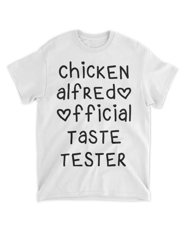 Chicken Alfredo Official Taste Tester Heart Letters