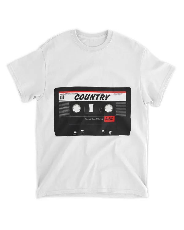Country Music Mixtape 90s 80s 70s Retro Audio Cassette Tape