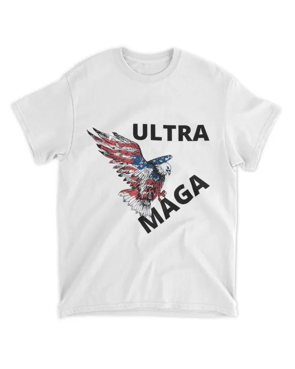 Ultra Maga Eagle American Flag Pro Trump Republican Design