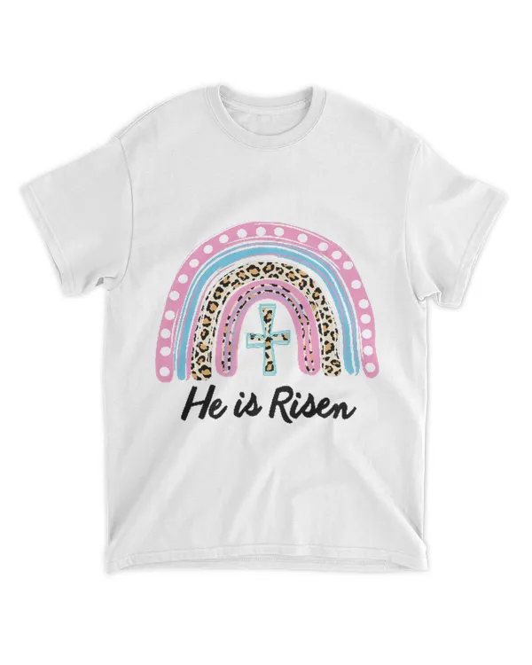 He Is Risen Bible Jesus Resurrection Easter Rainbow Church