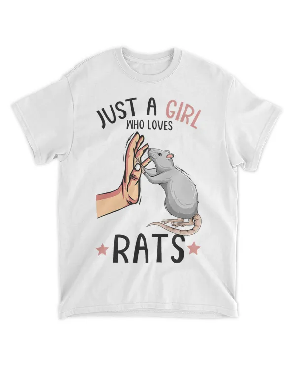 Just A Girl Who Loves Rats Women Girls Rat Lover