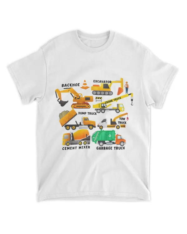 Kids Construction Dump Truck Backhoe Excavator Garbage Truck