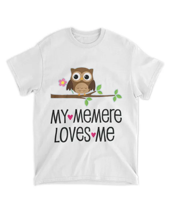 Kids My Memere Loves Me Granddaughter Owl