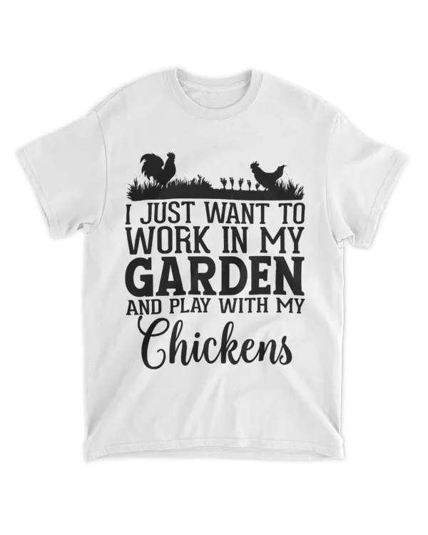 Crazy Chicken Lady Shirt Funny Farmer Country Gardener