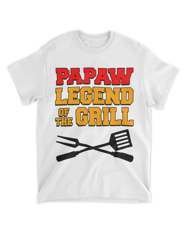 Mens Papaw Legend Of The Grill Funny Grilling