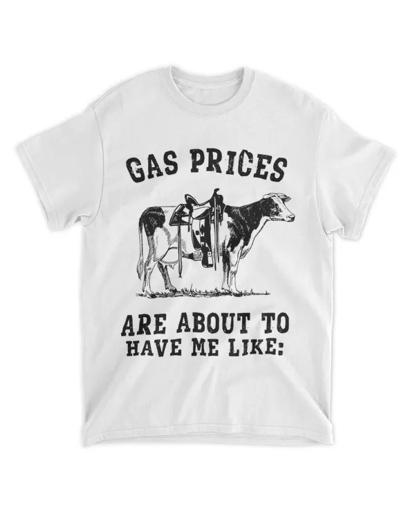 Funny Price of Gas Cow with Saddle Joke 2Inflation Meme