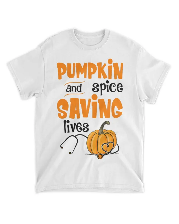 Pumpkin Spice And Saving Lives Autumn Cute Nurse Gifts