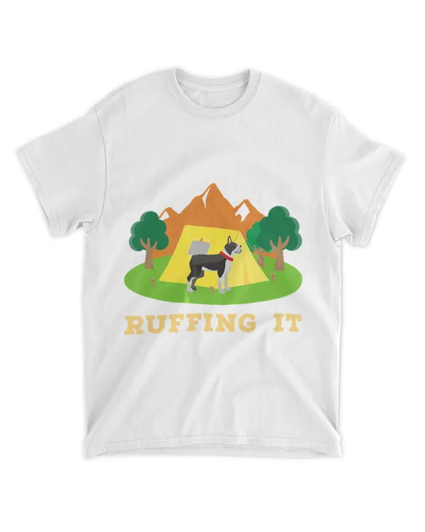 Camp Boston Terrier Fun Camping With Pet T Shirt