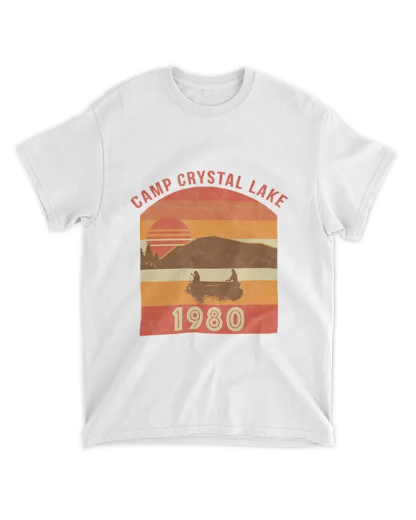 Camp Crystal Lake 1980 Vintage Joke Gifts of Horror T Shirt