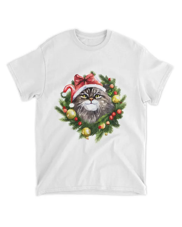 Cute Siberian Cat Christmas QTCAT202211080016