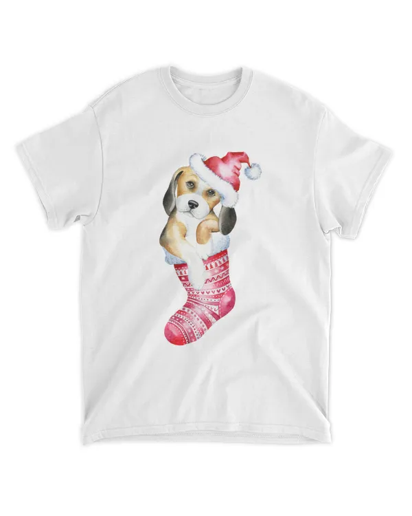 Christmas Dog, Cute Beagle Puppy QTDOG1108A10