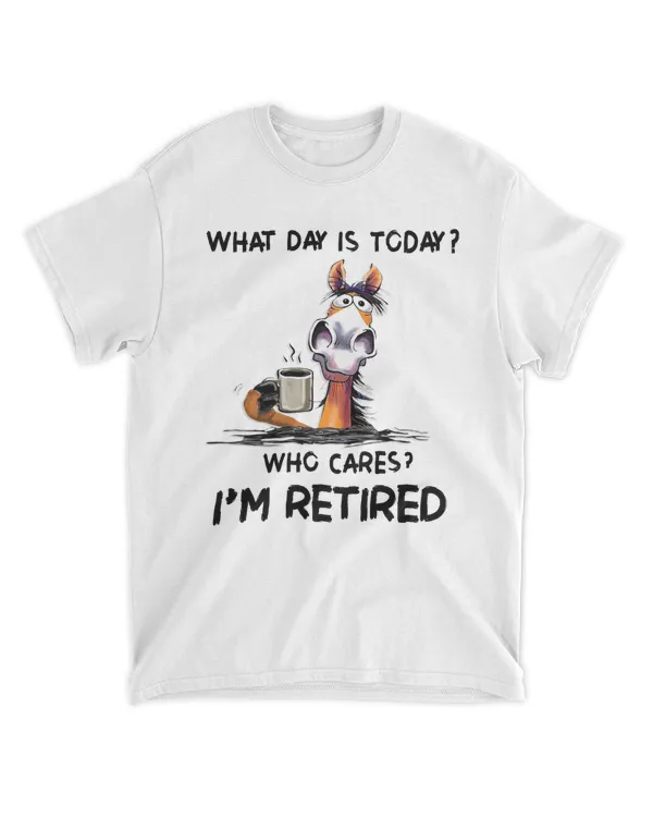 What Day IS To Day Who Cares I'm Retired  QTHORSE1022A1-W