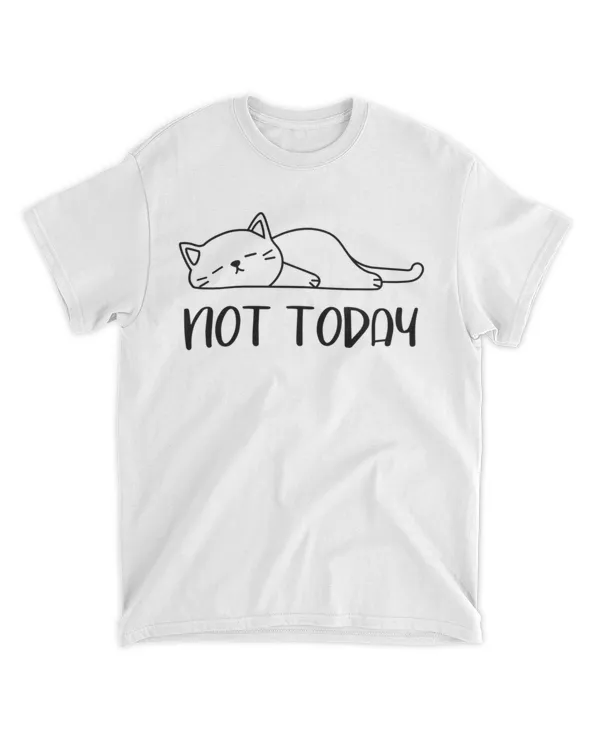 Nope, Not Today Funny Lazy Cat HOC230323A18