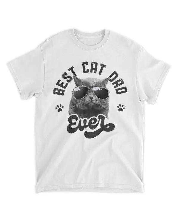 Best Cat Dad Ever Funny Father's Day Retro Vintage HOC270323A1