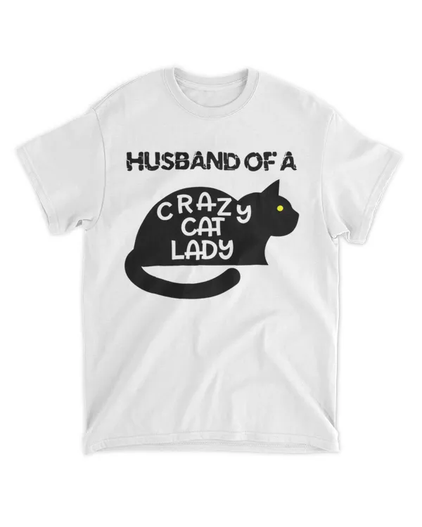 Mens Husband of a Crazy Cat Lady Shirt for Men with lots of Cats HOC300323A13