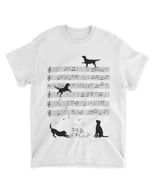 Cute Dog Dogs Playing Music Note Clef Musician Art HOD080423A1