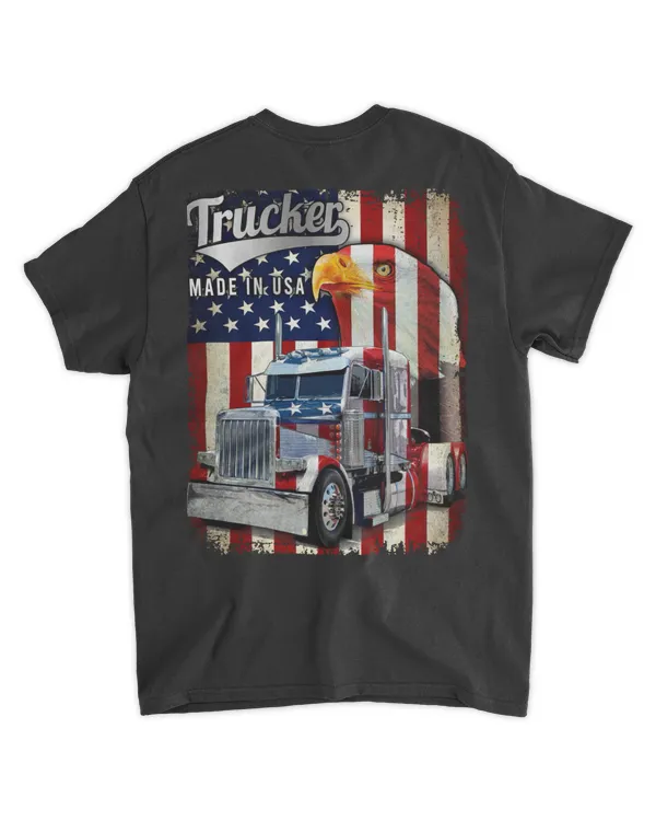 Trucker America Flag