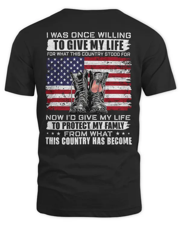 I Was once Willing To Give My Life, U.S Veteran (Back)