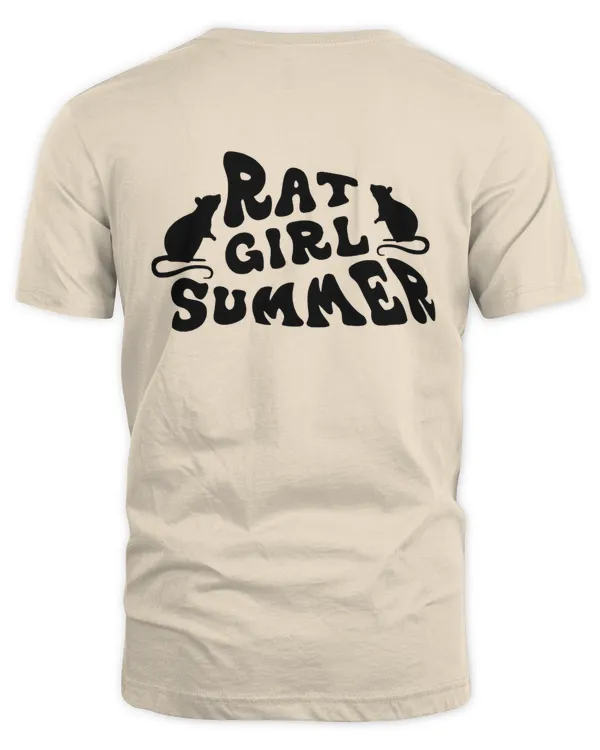 Rat Girl Summer Shirt, Rat Lover Gift Shirt, Animal Lover Tee, Pet Shirt, Hello Summer Gift, Rat Shirt, Funny Mouse Rat Shirt, Trending Gift