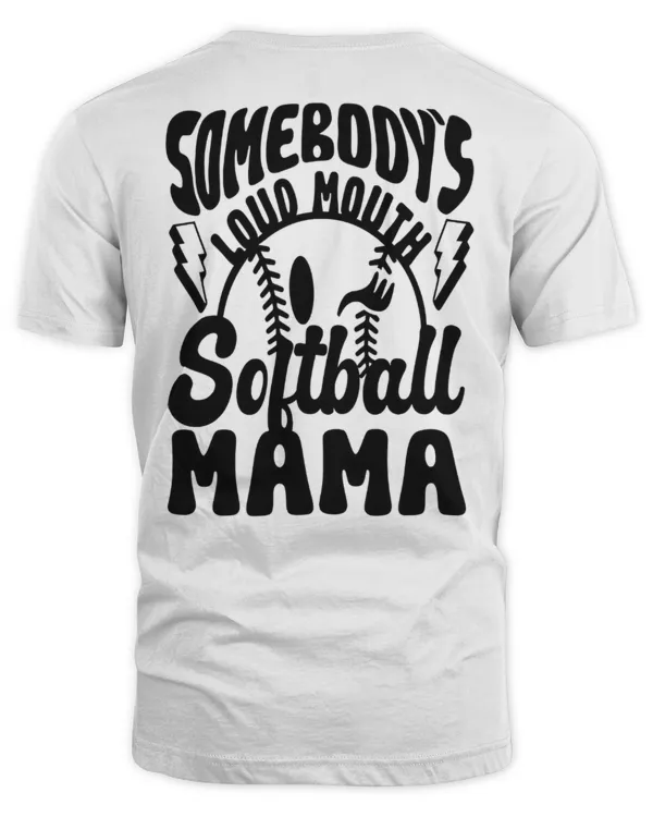 Somebody's Loud Mouth Softball Mama Shirt, Softball Mama Shirt, Softball Mom Sweatshirt, Softball Sweatshirt, Loud Mouth Mama, Softball Mom