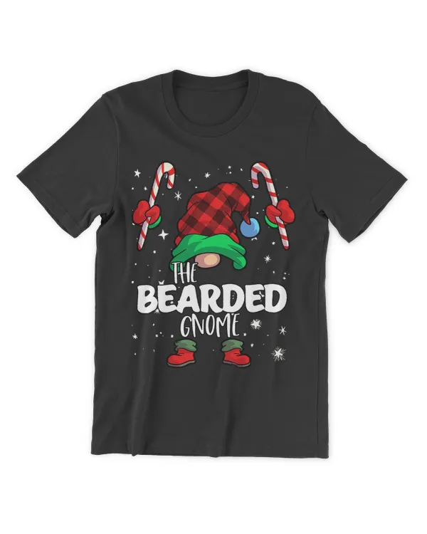 Bearded Gnome Red Buffalo Plaid Matching Family Christmas