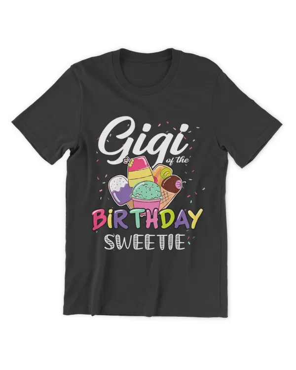 Cute Grandma Gigi Of Birthday Sweetie Boy Girl Kids Men