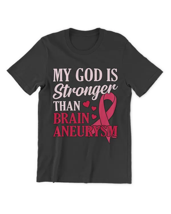 God Is Stronger Than Brain Aneurysm Awareness Month Graphic