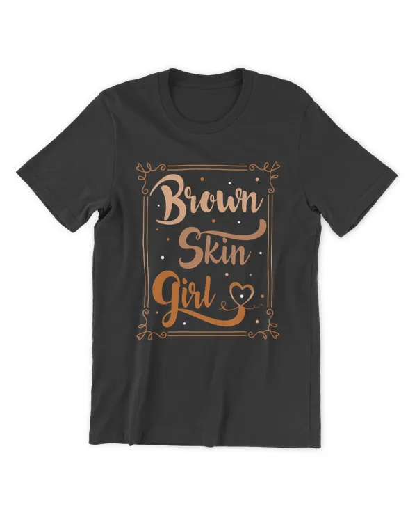 RD Brown Skin Girl Black Melanin Queen Magic Juneteenth Women T-Shirt