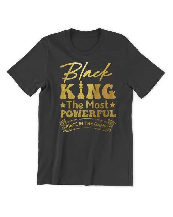 RD Black King The Most Powerful Piece in The Game Men Boy Shirt