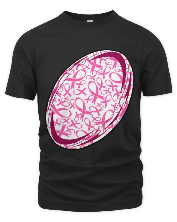 Rugby Pink Breast Cancer Awareness Ribbon Sport Coach Player