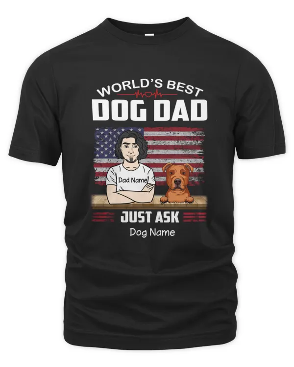 Dog Dad Just Ask Personalized Shirt, Father's Day Shirt, Gift For Dad, Gift For Dog Lover