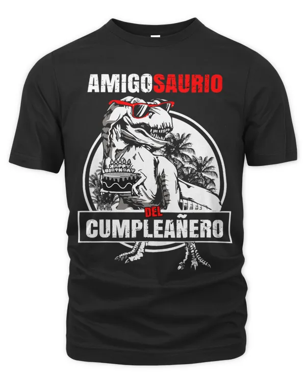 Mens Amigo del cumpleanero Shirt Amigosaurio Trex Spanish