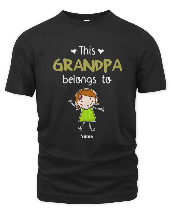 This Grandpa Belongs To Perasonalized Shirt, Gift For Dad, Gift For Grandpa, Custom Grandpa Shirt With Grandkids Name Shirt