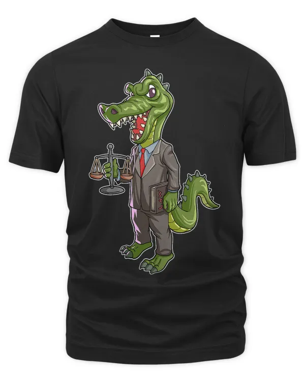 Funny Litigator and Funny Alligator for Attorney and Lawyer