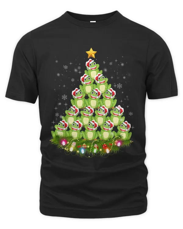 Frog Christmas Ornament Tree Funny Xmas