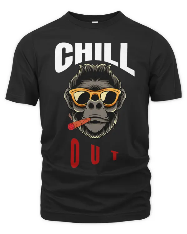 Gorilla with sun glasses Tee smoking gorilla