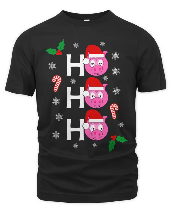 Pig Christmas Santa Ho Ho Ho