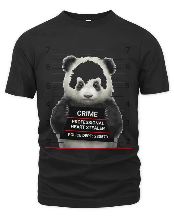 Panda Corner Transfer Art Crime Funny For Men