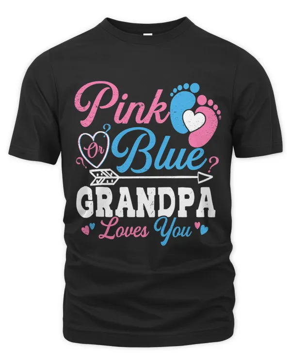 Pink Or Blue Grandpa Loves You Gender Reveal Baby Party