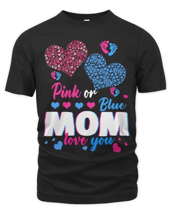 Pink Or Blue Mom Loves You Baby Gender Reveal Party Shower 21