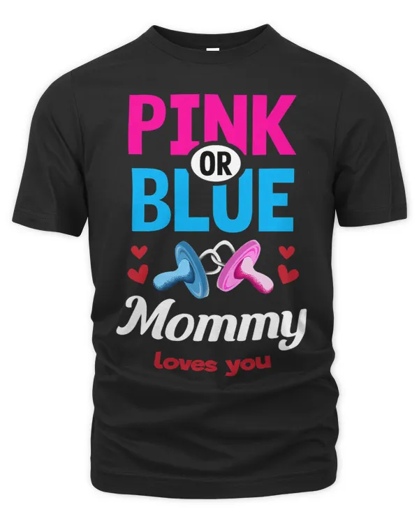 Pink or Blue Mommy Loves You Gender Reveal Party Baby Shower