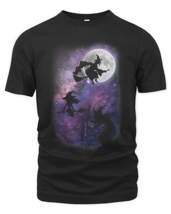 Three Moon Witch Funny Witches Halloween Cool TrickOrTreat