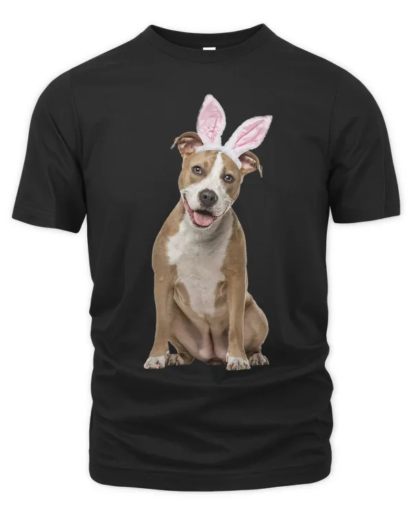 Pitbull Wearing Easter Bunny Ears Dog Pit Bull