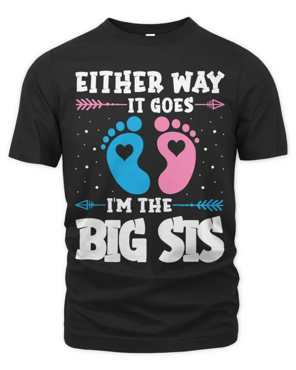 Big Sis Either Way It Goes Baby Announcement Party Sister