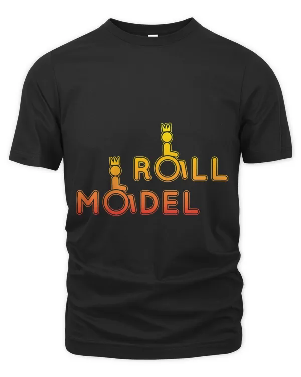 Funny Disability Wheelchair Roll Model