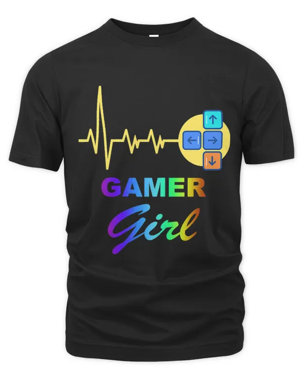 Womens Gamer Girl Cute Heartbeat Gamer Jersey