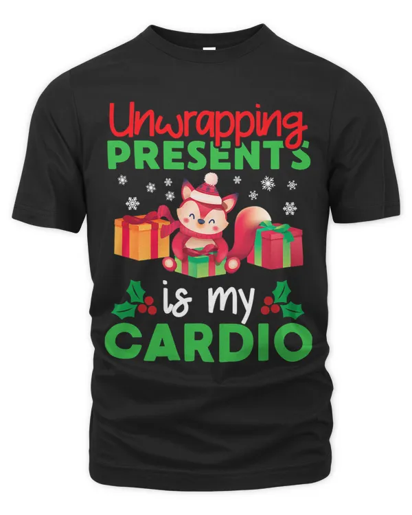Unwrapping My Cardio Funny Christmas Workout Fitness Joke