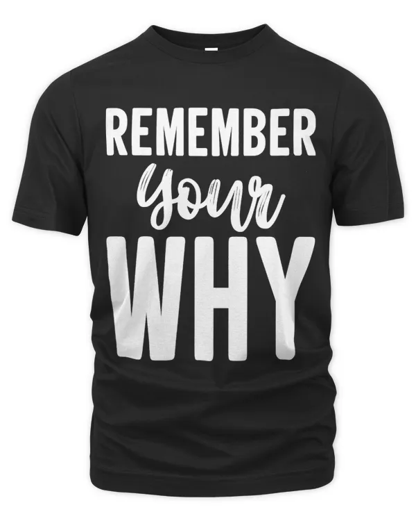 Remember Your Why Motivational Gym Workout Quote Fitness