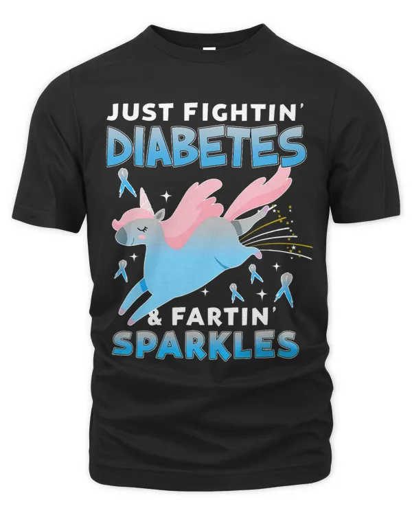 diabetes warrior unicorn fighting diabetes farting sparkles